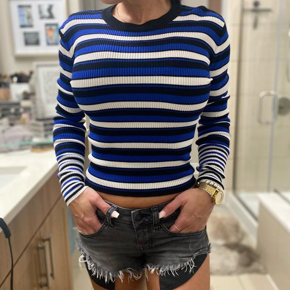 ZARA Ribbed Long Sleeve Sweater WORN 1X - Picture 2 of 9